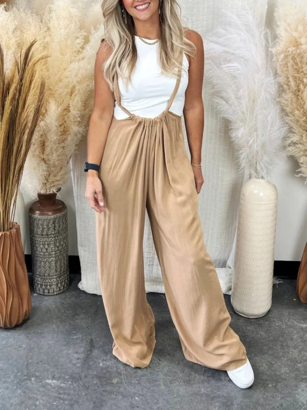 women's clothing kansas city "Handcrafted Bold Retro Overalls – Durable Women's Casual Full-Length Pants Limited-Time Solid zara women clothing Color Design" 70's style women's clothing