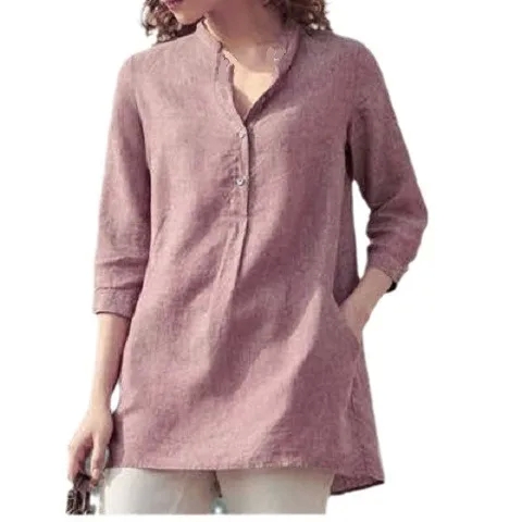women's clothing measurements "Exclusive Non-Toxic Women's 3/4 Sleeve what size is 10-12 youth in women's clothing Casual Blouse – Limited-Time Solid Color Wholesale" 100 cotton women's clothing