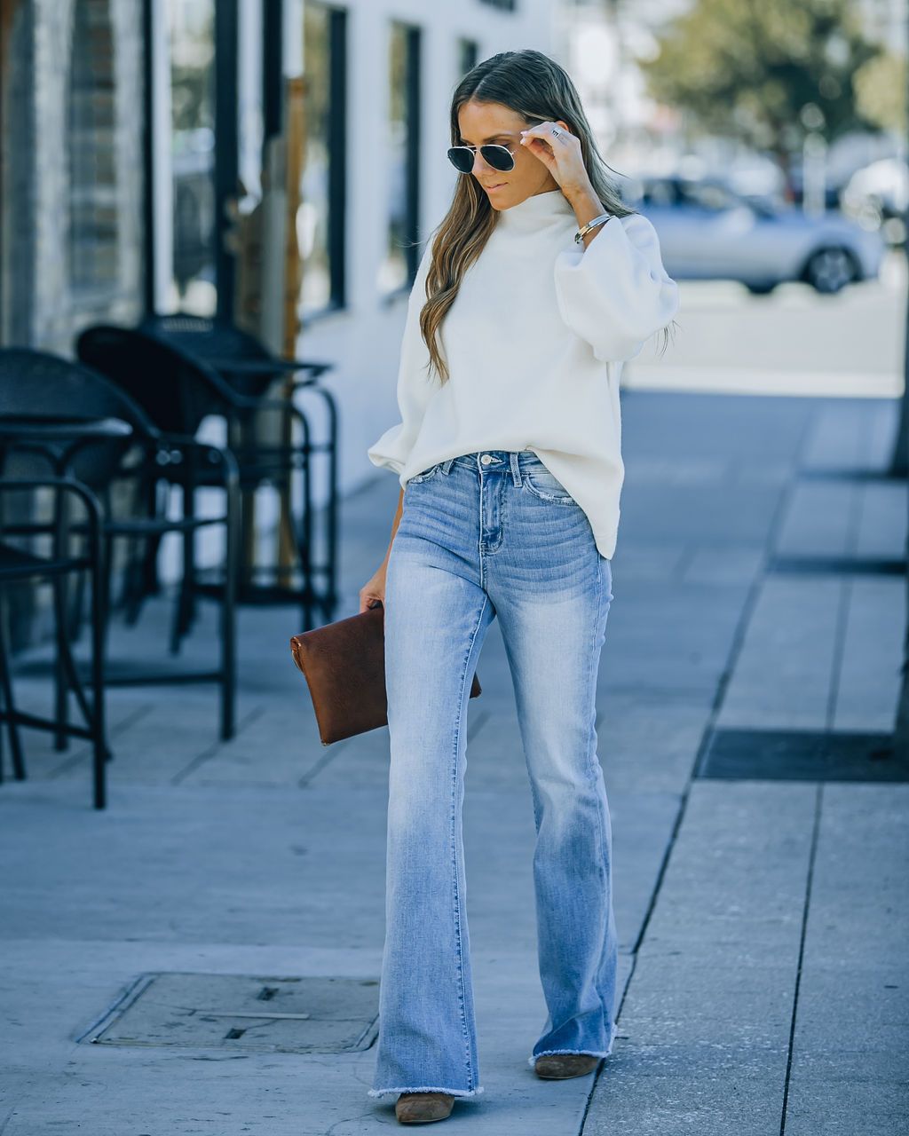 women's clothing nearby Sustainable Bohemian Chic Women's Full-Length Washed Jeans – Sophisticated Street 7 diamonds women's clothing Casual Style women's clothing retailers