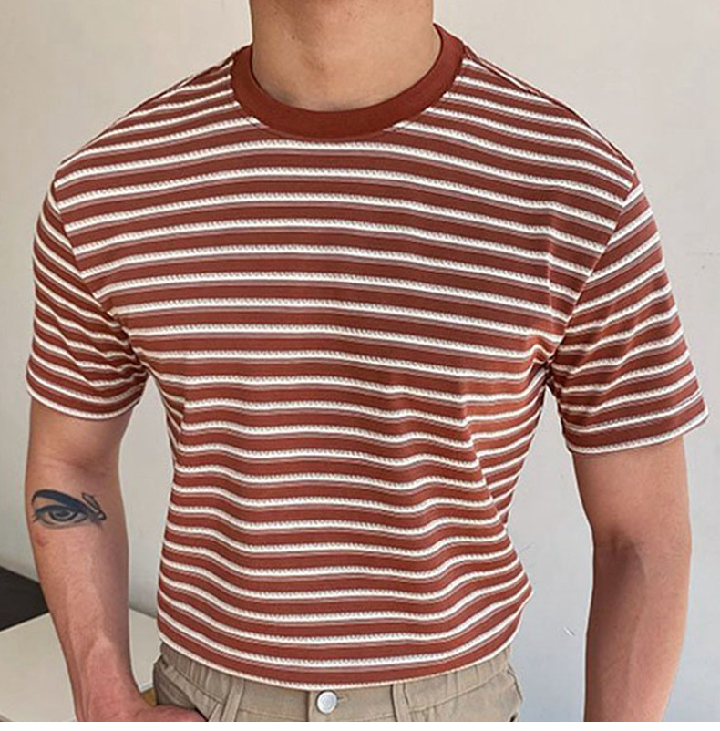 women's clothing petite Vintage Luxury Men's Stripe T-Shirt – Genuine Shiny Glistening 5xl size women's clothing Tee with Premium Feel women's clothing king street charleston