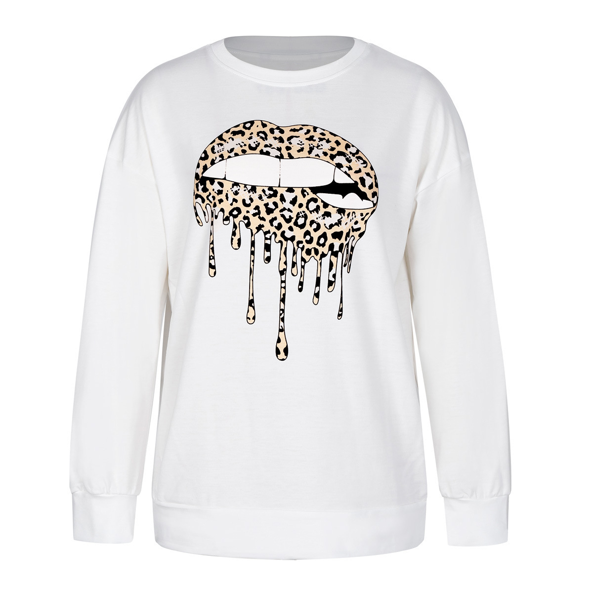 women's clothing queensgate Custom Women's Long 50s style women's clothing Sleeve Hoodie - Fast Printing, Sleek Glossy Finish, Classic Leopard Design women's clothing in the 80s