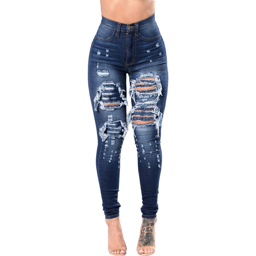 women's clothing retailers Wholesale High-End Organic Women's Custom-Fit Solid Color women's fashion 50s Full-Length Streetwear Jeans women's clothing 1950s