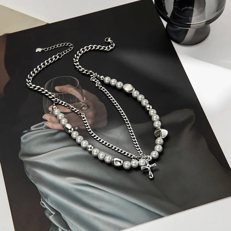 women's jewelry near me "Eco-Chic Retro Titanium Steel Necklace: best men's jewelry reddit Bold Romantic & Ethically Crafted Fashion Statement" men's jewelry designers
