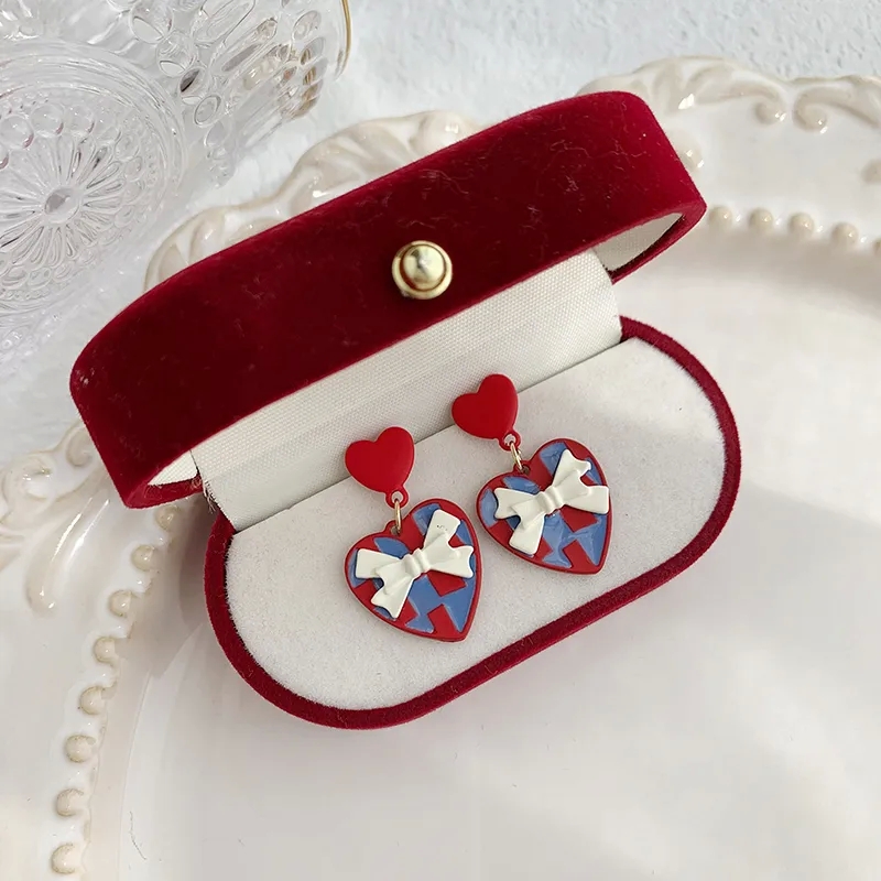 x-fashion "Authentic Minimalist Tropical Heart Drop Earrings – louis vuitton fashion jewelry Glamorous Alloy Patchwork Design" jm fashion jewelry
