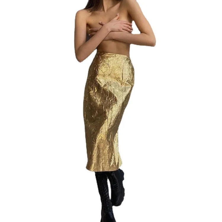 x small women's clothing Eco-Chic Minimalist Polyester women's clothing johnson city tn Midi Dress – Sustainable Solid Color Skirt for Spring & Autumn northstyle women's clothing