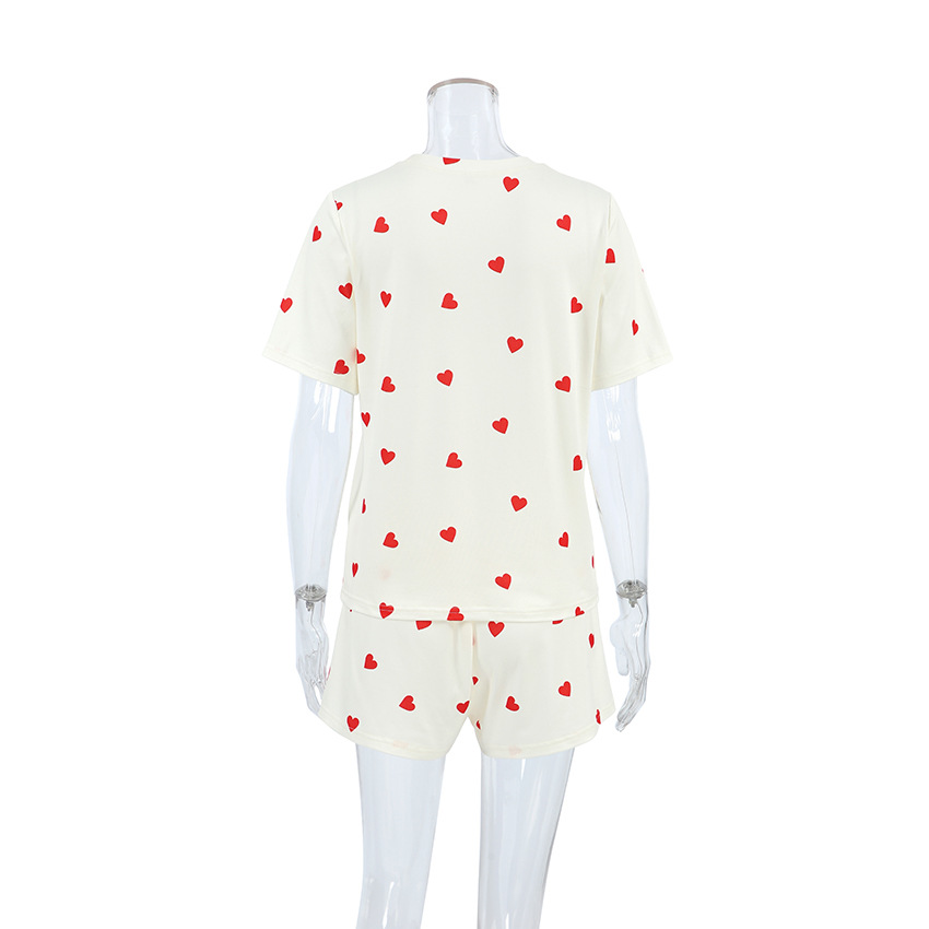 xl women's clothing stores Wholesale Shiny women's clothing quince Waterproof Recycled Polyester Women's Sweet Heart Pajama Shorts Set david jones women's clothing