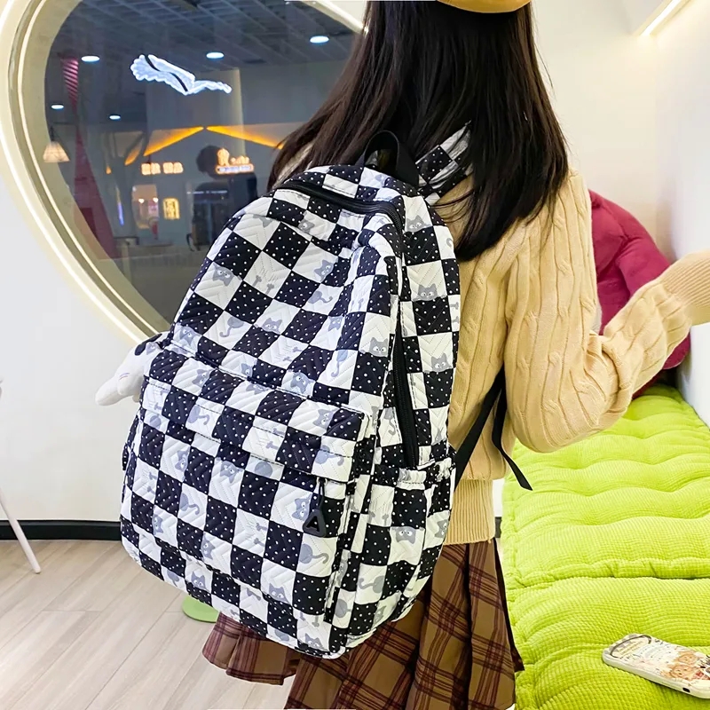 xmas gift bags Eco-Friendly bags target Minimalist Plaid Backpack – Weatherproof, Multifunctional, Unique Design for School & Daily Use bags karaoke