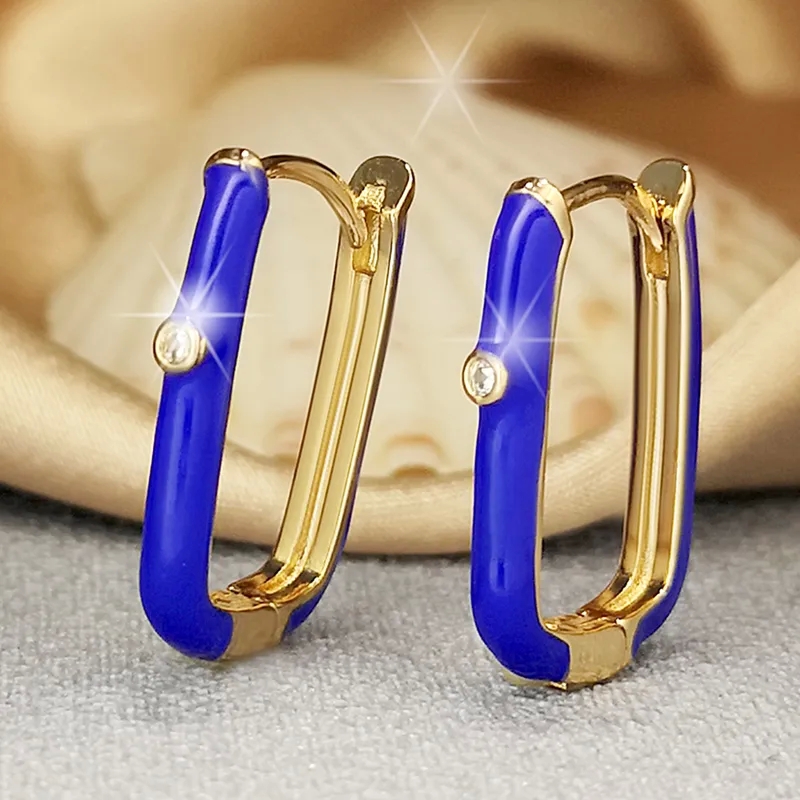 yadira's fine jewelry "Handcrafted whites fine jewelry Minimalist U-Shape Hoop Earrings - Scratch-Resistant Gold/Silver Plated Budget-Friendly Artisan Design" is 9 karat gold real