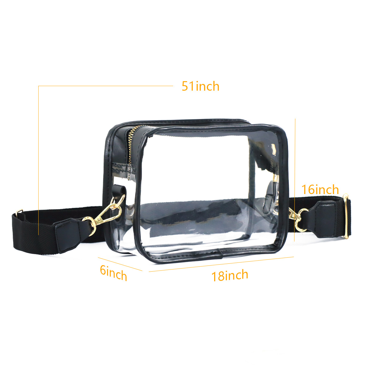 0.5 gallon trash bags Authentic Matte PVC Women's Adjustable Crossbody xixi bags Bag - Sleek High-End Streetwear Zipper Design bags recorded at electric lady studios