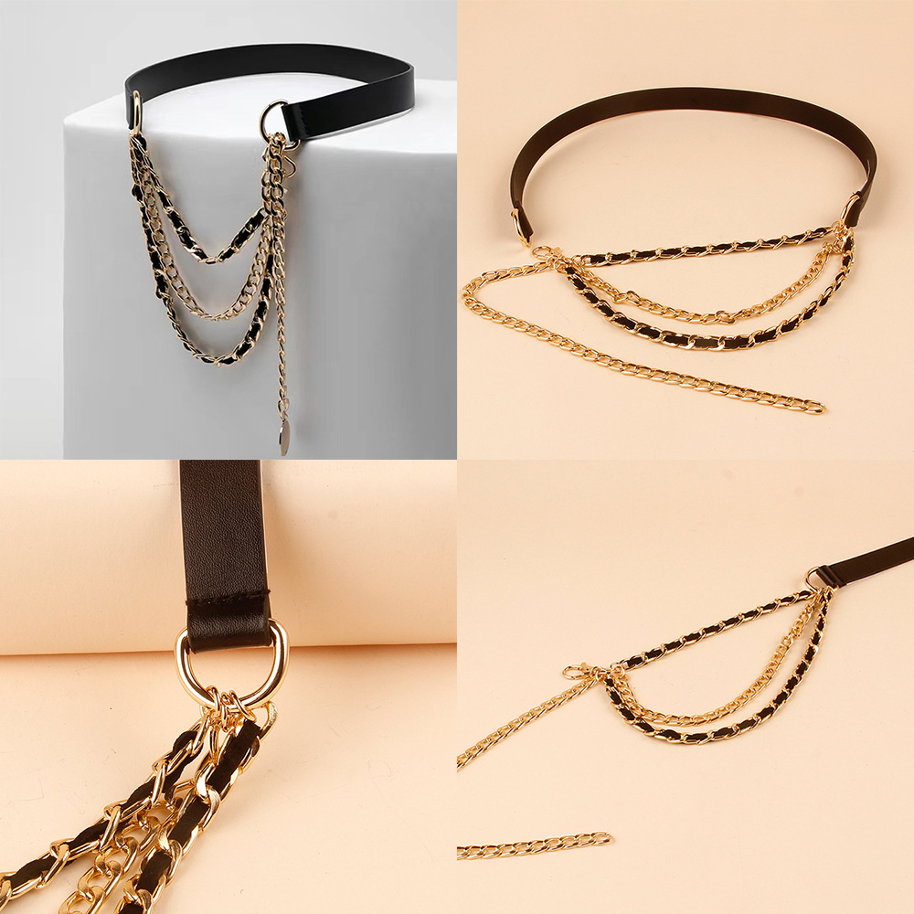 4 fashions Trendy Vintage Hand-Engraved PU Leather Hip-Hop Women's fashion accessories key Belts with Alloy Plating - Best Wholesale Solid Color Design quotes about fashion accessories