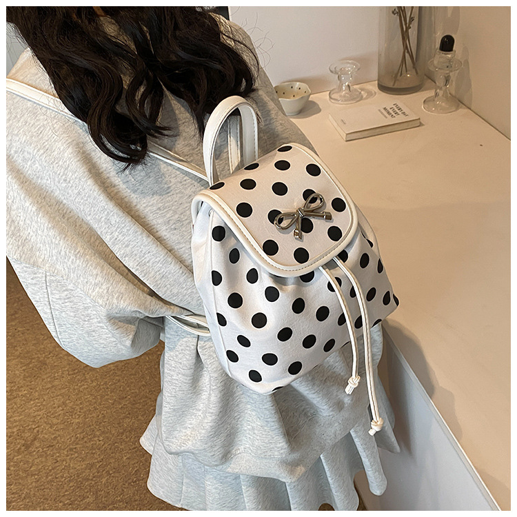 5 gallon mylar bags Vintage Polka Dot Bow Backpack: Classic Elegance for bags 1000 School, Shopping & Daily Use – Women's Refined Style bags hanging from trees