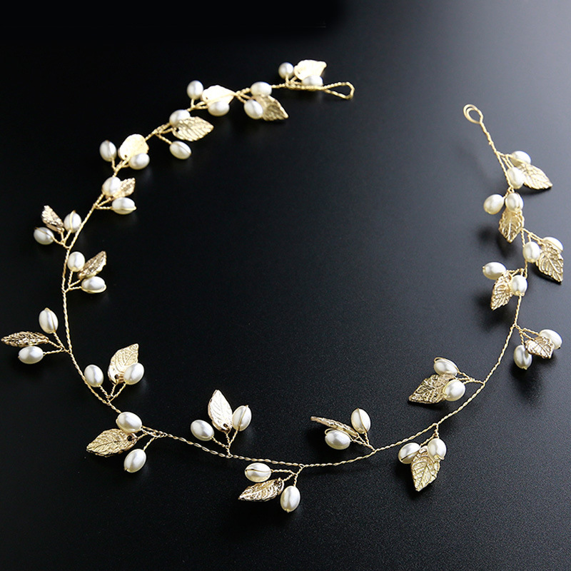 80s hair accessories for kids Eco-Friendly Artisanal Baroque Leaf Pearl Hairband – Lightweight hair accessories halloween High-End Bridal Accessory, Exclusive Deal hair accessories vancouver