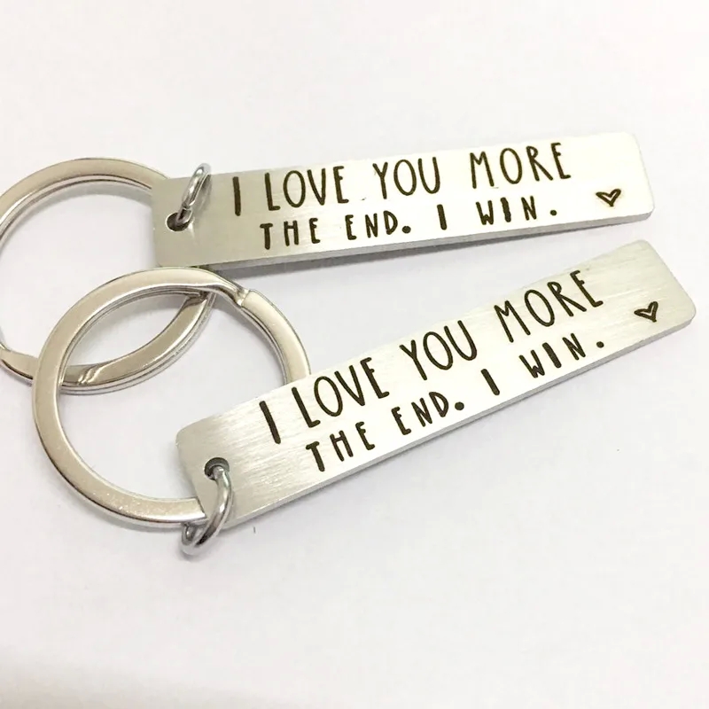 fashion accessories 30 "Retro Edgy Hypoallergenic Stainless Steel Couple Keychain – fashion accessories retail market in india Wholesale Long Letter Gift" region 1 fashion accessories
