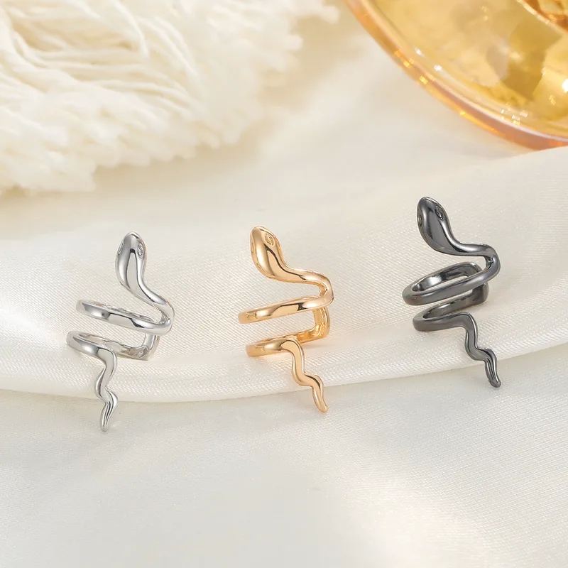 fashion jackson jewelry "Affordable Authentic Snake Alloy Plated Ear Clips – Refined Elegance for Wholesale Fashion fashion jewelry bangalore Jewelry" fashion jewelry canada