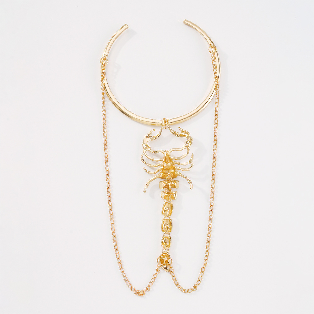 fashion jewelry 18k necklace Eco-Friendly Limited Edition Masculine Scorpion Arm Ring – Sleek fashion jewelry earrings set Diamond-Studded Alloy Design by NihaoJewelry bedido fashion jewelry