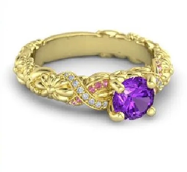 fashion jewelry 2012 "Handpicked Boho Edgy Gold-Plated Gemstone what is the latest fashion in jewellery Ring – Quick-Ship Geometric Carved Alloy Jewelry" costume jewelry 1960s