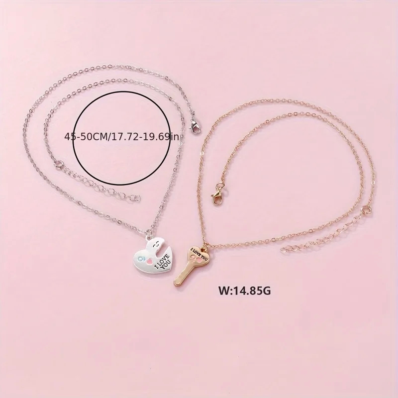 fashion jewelry earphone necklace "Authentic Bohemian Chic fashion jewelry china Heart Lock Pendant Necklace – Sleek Zinc Alloy Design for Kids Simple Elegance" fashion jewelry gold