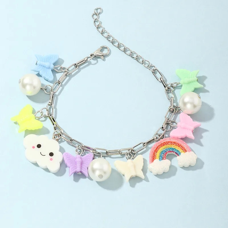 fashion jewelry hs code "Wholesale Glistening Rainbow Metal Kids Bracelets – Lightweight fashion jewelry wholesale los angeles Premium Quality Statement Jewelry" fashion jewelry sets for women