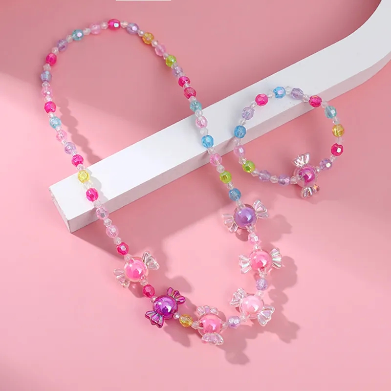 fashion jewelry shop near me "Stylish Shiny Candy Resin fashion jewelry hair clips Beaded Jewelry Set - Statement Bracelet & Necklace Affordable Luxe 2-Piece" nice fashion jewelry