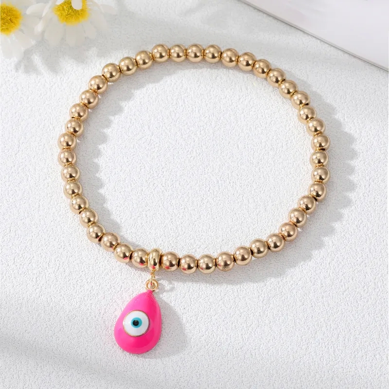 fashion jewelry uk Wholesale High-End Devil's Eye Water Drop Resin Beaded Bracelets – Stylish & costume jewelry upper east side Sleek Design xuan li fashion jewelry