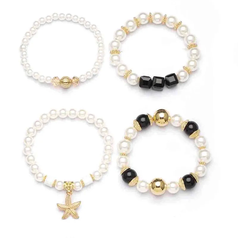 fine jewelry on sale "Handcrafted Ethical Marine Starfish Pearl Bracelet – Non-Toxic Romantic Unisex northeastern fine jewelry albany Glass Varnish Design" fine jewelry retailers