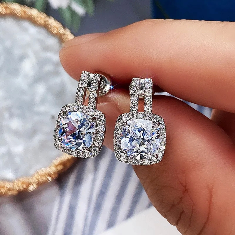 fine jewelry uk "Vintage-Inspired cavallo fine jewelry Lightweight Round Diamond Zircon Copper Earrings – Refined Non-Toxic European Style" ferkos fine jewelry reviews