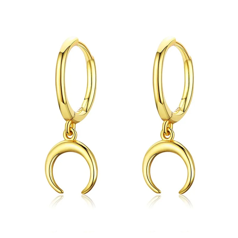fine jewelry vs demi fine "Artisanal Retro Moon fine jewelry for nurses Copper Earrings – Organic Playful Design Limited Stock" ultra fine jewelry