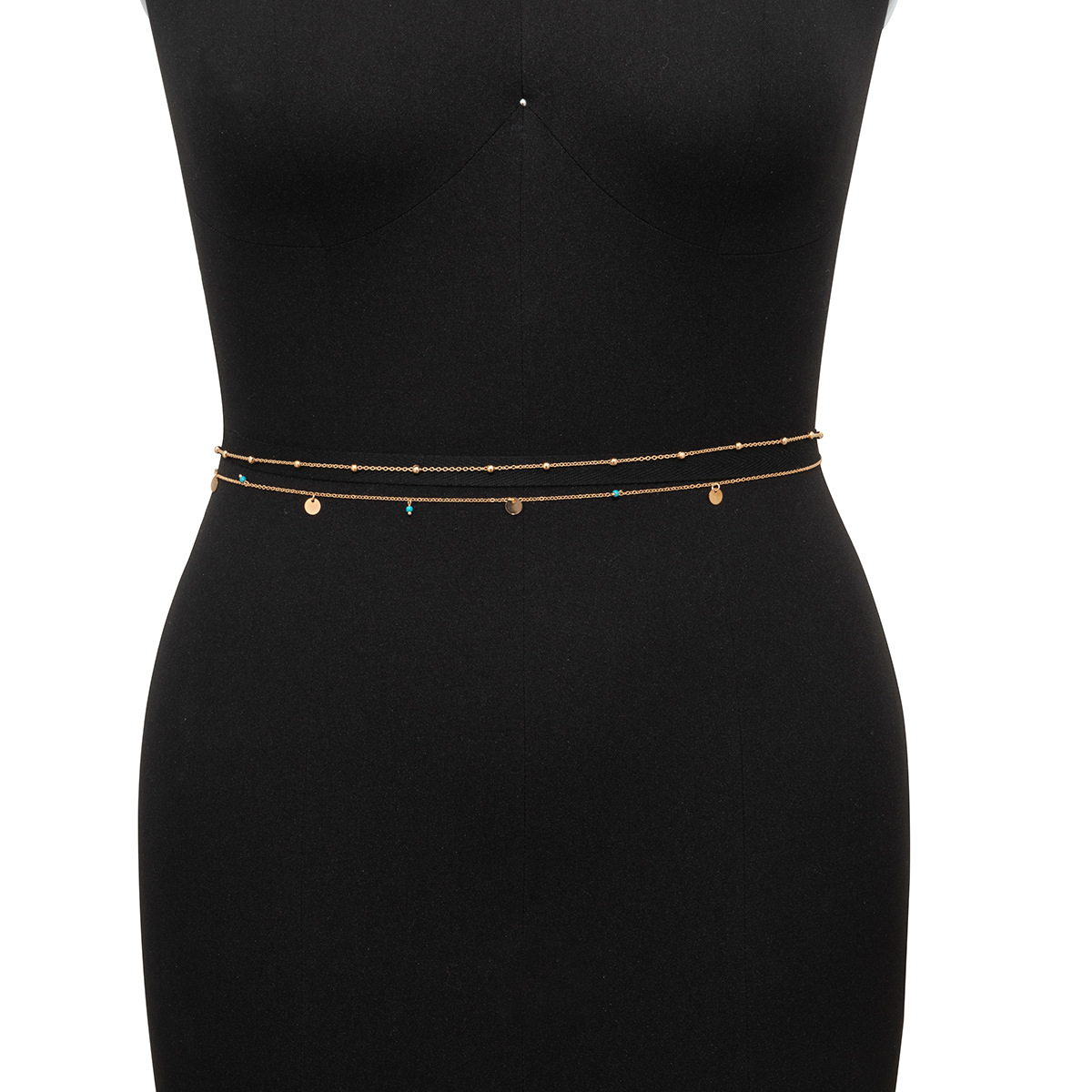 global fashion accessories Artisanal Boho Round Metal Beaded Waist Chain – fashion jewellery york Exquisite & Trendsetting Wholesale Jewelry fashion accessory 4 letters
