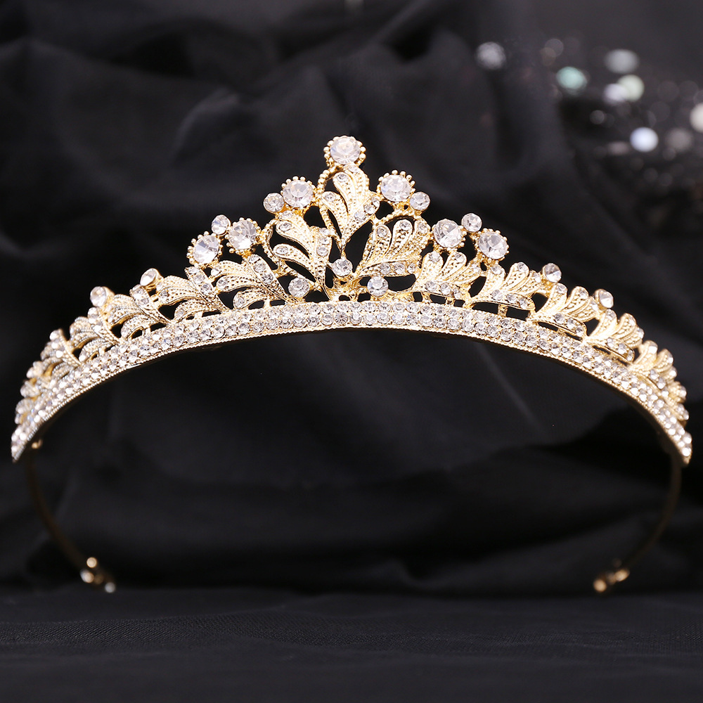 hair accessories queenstown Eco-Chic Lightweight Rhinestone Crown: Upcycled Tribal hair accessories near me for wedding & Classic Design for Wholesale Sweet Shiny Alloy hair clip xl
