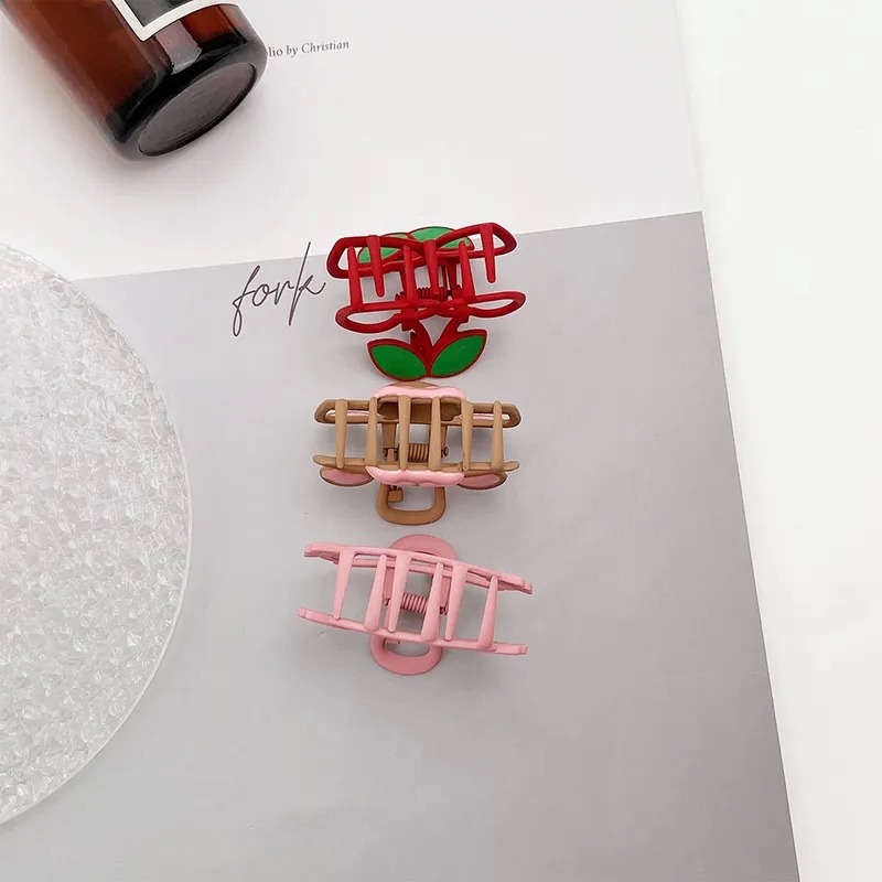 hair accessories roblox "Bohemian Rustic Rare hair accessories under 50 Romantic Metal Cherry Bear Cat Hair Claw – Wholesale 1pc" hair accessories kundan