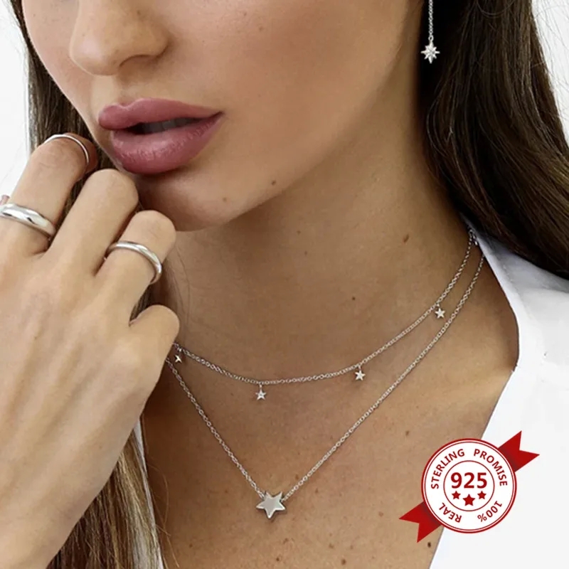 hearnes fine jewelry "Minimalist S925 Silver Star Clavicle Chain – henry's fine jewelry Affordable Luxury for Daily Glistening Style" sam's fine jewelry