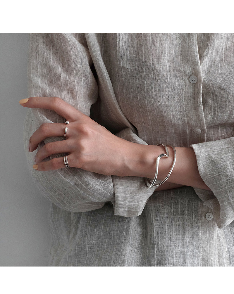 high end jewelry london Wholesale Korean S925 Sterling Silver Water high end vintage jewelry Drop Ring - Glossy, Matte, Grunge Styles Available sell high end jewelry