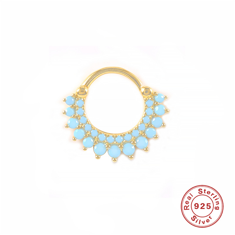 high end jewelry online shop Eco-Friendly Silver Zircon high end navel jewelry Nose Ring: Romantic, Upcycled, Non-Toxic, Personalized Gift Option louis vuitton high end jewelry