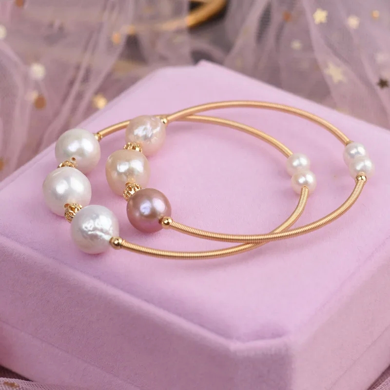 high end jewelry sales salary "Premium high end jewelry box Retro Copper Inlay Pearl Bangle – Affordable Luxury Party Wear 1pc" high end enamel jewelry
