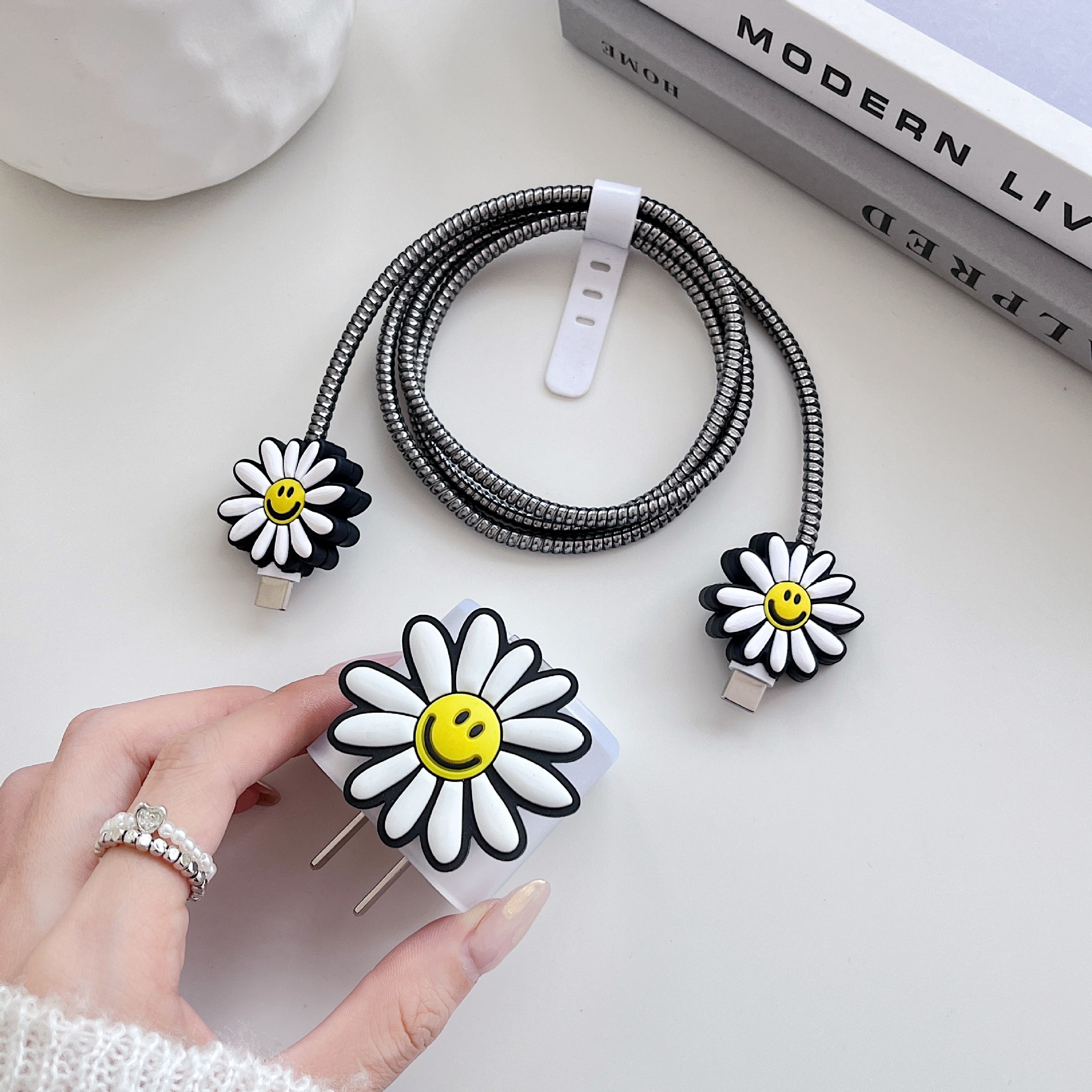 home kitchen new york photos Boho Chic Sunflower iPhone 20W Charger Cable – easy home kitchen Lightweight, Anti-Break, Timeless Beauty Design uber eats from home kitchen
