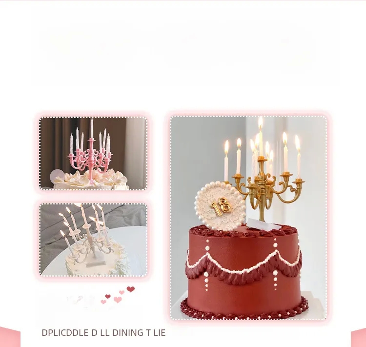 house 2 kitchen mm2 Elegant Vintage Gold & Silver Candelabra Cake Decor – Ethically Made, Trendsetting ojai home kitchen Birthday Candle Holder home kitchen things