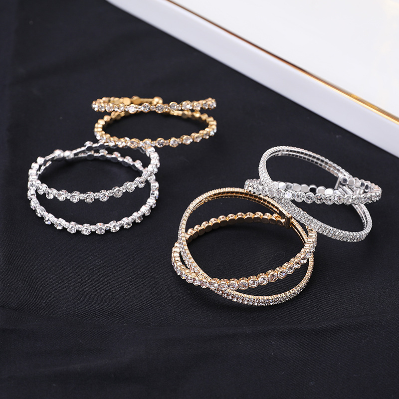 international fashion jewelry & accessory show 2024 Luxury Polished Rhinestone popular fashion jewelry brands Women's Bangle – High-End Everyday Jewelry, Gift-Ready & Elegant Design jm fashion jewelry