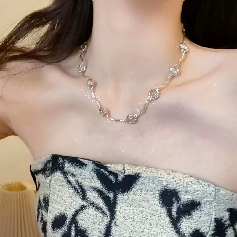 is louis vuitton fashion jewelry worth it "Exclusive Lightweight Glam fashion jewelry paris Alloy Copper Zircon Choker for Women – Solid Color Elegance" fashion jewelry websites