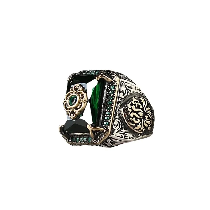 japanese men's jewelry "Exclusive Retro Geometric Alloy Crystal Men's Rings men's jewelry dish – Affordable Luxury for Casual Style" affordable men's jewelry brands