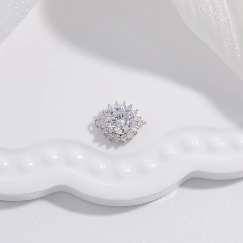 jewelry making places near me "Exclusive Glam jewellery making quotes 925 Silver 22K Gold Rhodium Plated Round Zircon Spacer Bars for Formal Jewelry Designs" jewelry making zurich