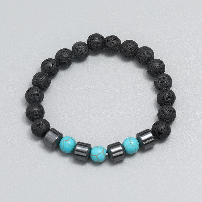 kingston fine jewelry Wholesale Antique-Style Colorful Turquoise Volcanic Rock Beaded Bracelets - Scratch-Resistant, No Inlay, fine jewelry vs regular Bulk Pack zacks fine jewelry ebay