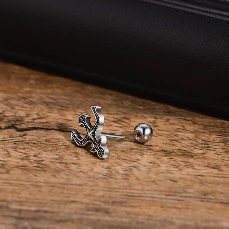 mens jewellery 30th birthday "Handmade Adjustable Cross men's jewelry at walmart Plating Stainless Steel Ear Studs – Celebrity Style with Hand-Engraved Glam Vibe" men's japanese jewelry