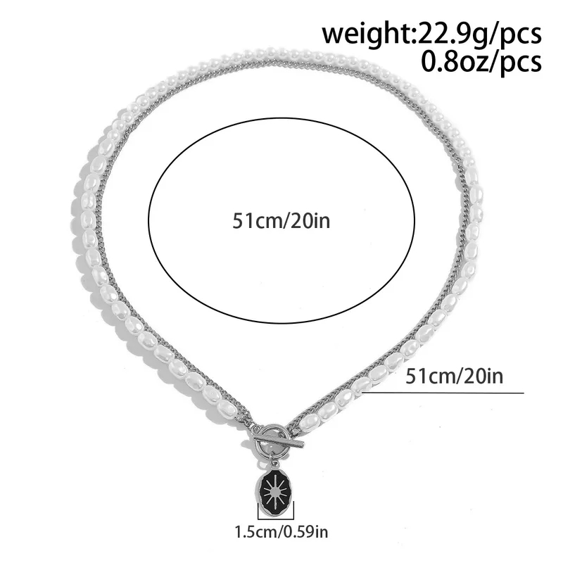men's jewelry brands reddit Exclusive U-Shape Imitation Pearl Layered Necklace for Men – Celebrity-Inspired 3 stone men's diamond ring Fashionable One-of-a-Kind Design qvc jewelry clearance men's