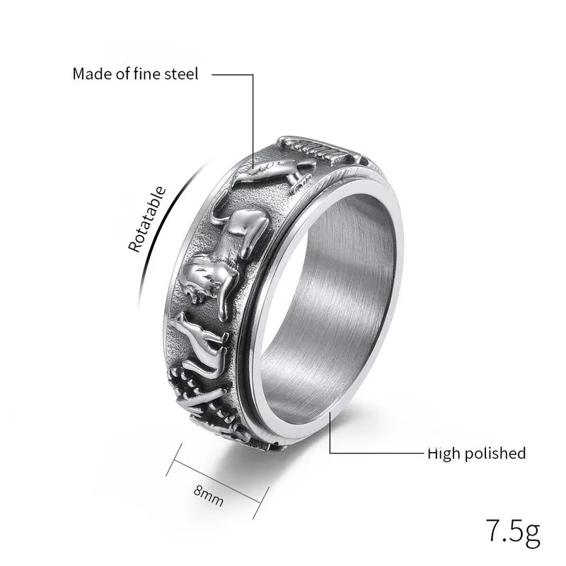 men's jewelry for ashes of loved one "Authentic Retro Hip-Hop Feather quiet luxury men's jewelry Rings – 304 Stainless Steel 18K Gold Plated Tailor-Made Jewelry" ysl men's jewelry