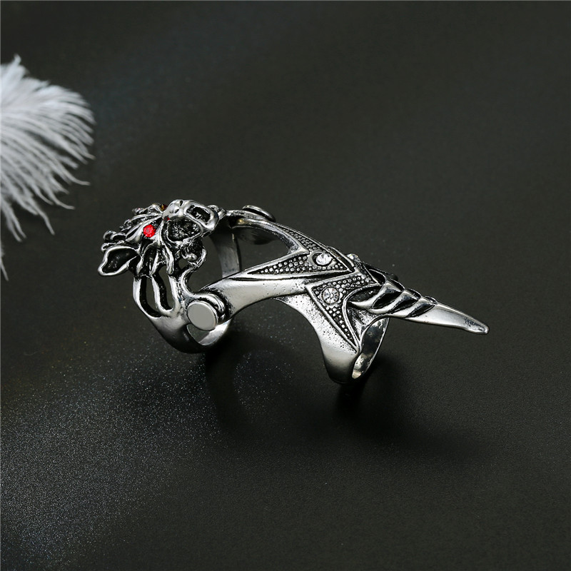 men's jewelry for valentine's day Eco-Friendly Premium Skull Metal Plating - Boho Chic Halloween Men's Jewelry, 6 carat men's diamond ring Wholesale No Inlaid Design men's jewelry made in usa