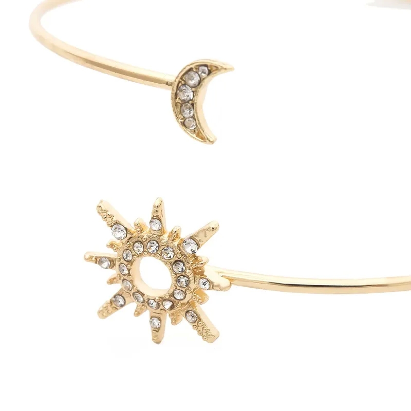 nordstrom fashion jewelry "Glamorous fashion jewelry online canada Geometric Sun & Moon Plated Alloy Arm Cuff – Classic Everyday Jewelry for Women" old fashion jewelry boxes