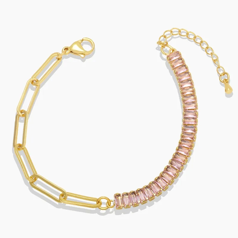 occasions fine jewelry "Waterproof 18k Gold-Plated Zircon Bracelet – Masculine fine jewelry auctions Elegance Gift-Ready Stitched Design" fine jewelry choker