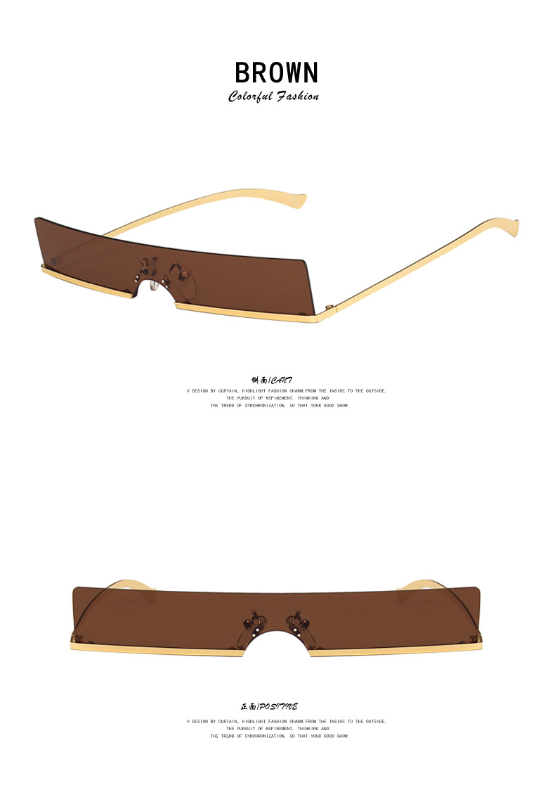 weatherproof Wholesale Minimalist Metal modern Frame Sunglasses - Non-Toxic, Unisex, Small Square Punk Style for Party Wear celebrity style