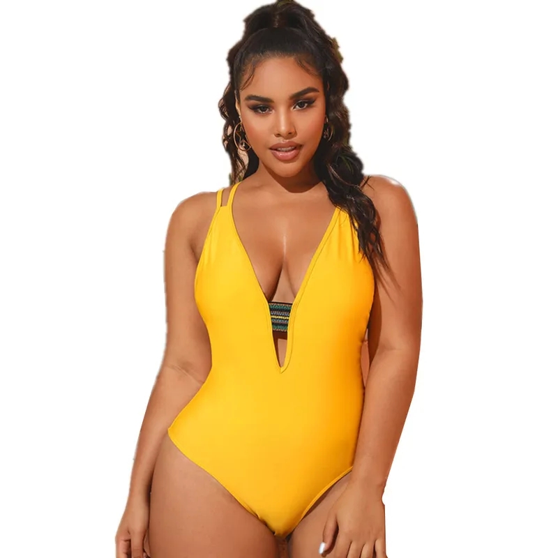 women's clothing 50+ Luxury joules uk women's clothing Skin-Friendly Women's One-Piece Backless Cross-Strap Swimwear – Timeless Elegance in Large Sizes kohl's women's clothing