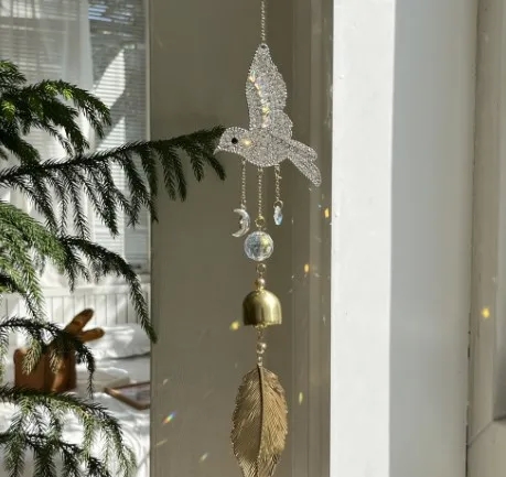 yester home kitchen handles Luxury Vintage Crystal Wind home 360 kitchen utensils Chime – Pastoral Bird Design Hypoallergenic & Authentic Formal Charm heart of home kitchen and bath